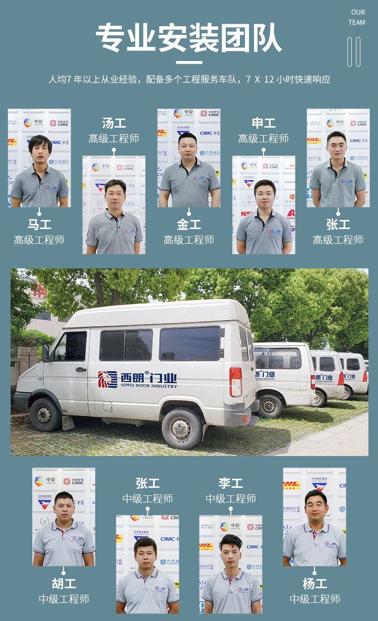 快速门的专业安装团队
