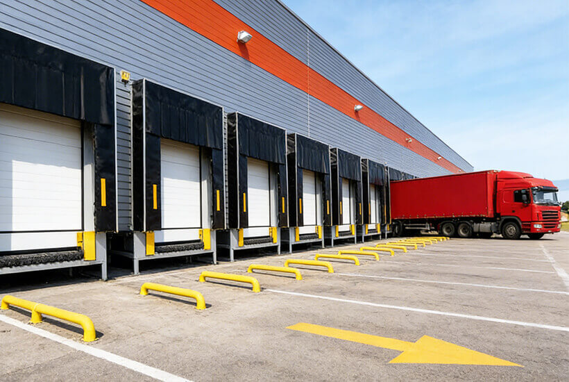 出口滑升门互锁固定式装卸货平台